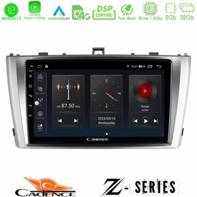 Cadence Z Series Toyota Avensis T27 8core Android12 2+32GB Navigation Multimedia Tablet 9"