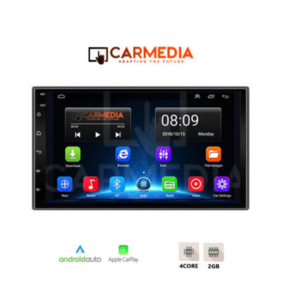 Οθόνη 2DIN CARMEDIA CMU227-12 7″ με Android Auto/Car Play/BT/WIFI/GPS