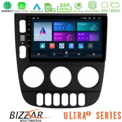 Bizzar Ultra Series Mercedes ML Class 1998-2005 8Core Android13 8+128GB Navigation Multimedia Tablet 9"