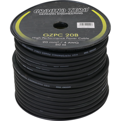 GZPC 20B20 mm² high quality CCA power wire – black