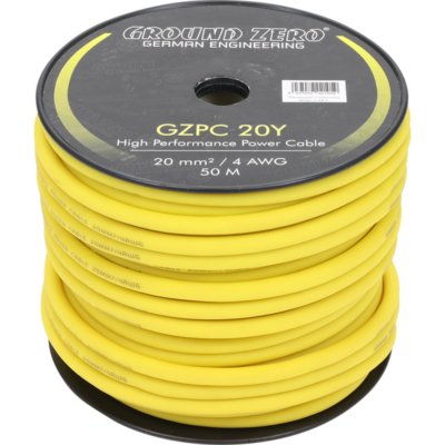 GZPC 20Y20 mm² high quality CCA power wire – yellow