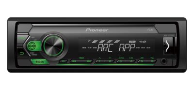 Pioneer MVH-S120UBG 1-DIN με πράσινο φωτισμό, USB και AUX-in