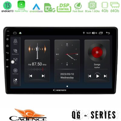 Cadence QG Series 8Core Android13 4+64GB Navigation Multimedia Tablet 10"