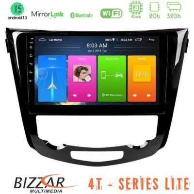 Bizzar 4T Series Nissan Qashqai J11 (AUTO A/C) 4Core Android13 2+32GB Navigation Multimedia Tablet 10"