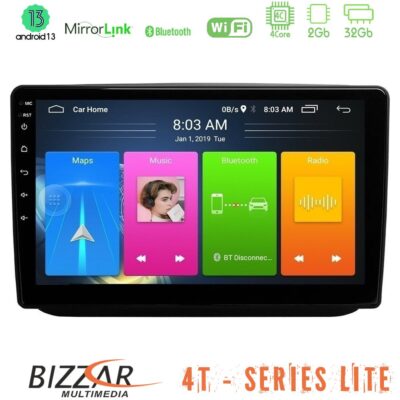Bizzar 4T Series Skoda Fabia 2007-2014 4Core Android13 2+32GB Navigation Multimedia Tablet 10"