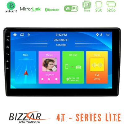 Bizzar 4T Series VW Group 4Core Android13 2+32GB Navigation Multimedia Tablet 10"