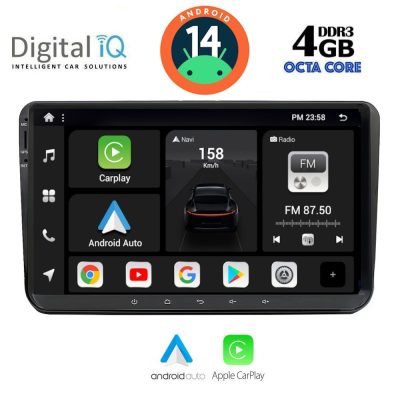 DIGITAL IQ BXF 689_CPAA (9" DECK) MULTIMEDIA SYSTEM for VW – SKODA – SEAT GROUP mod. 2004-2014