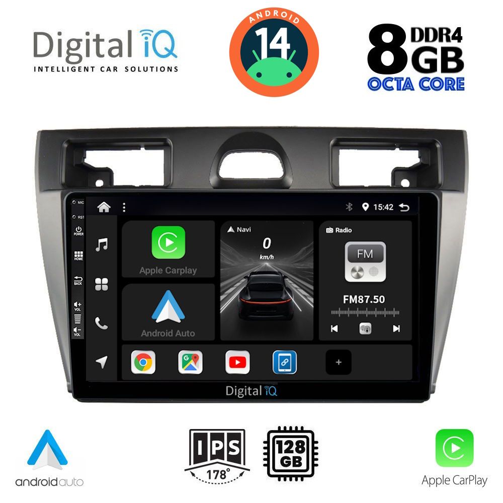 DIGITAL IQ BXF 7153_CPAA (9inc) MULTIMEDIA TABLET for FORD FIESTA mod. 2005-2008