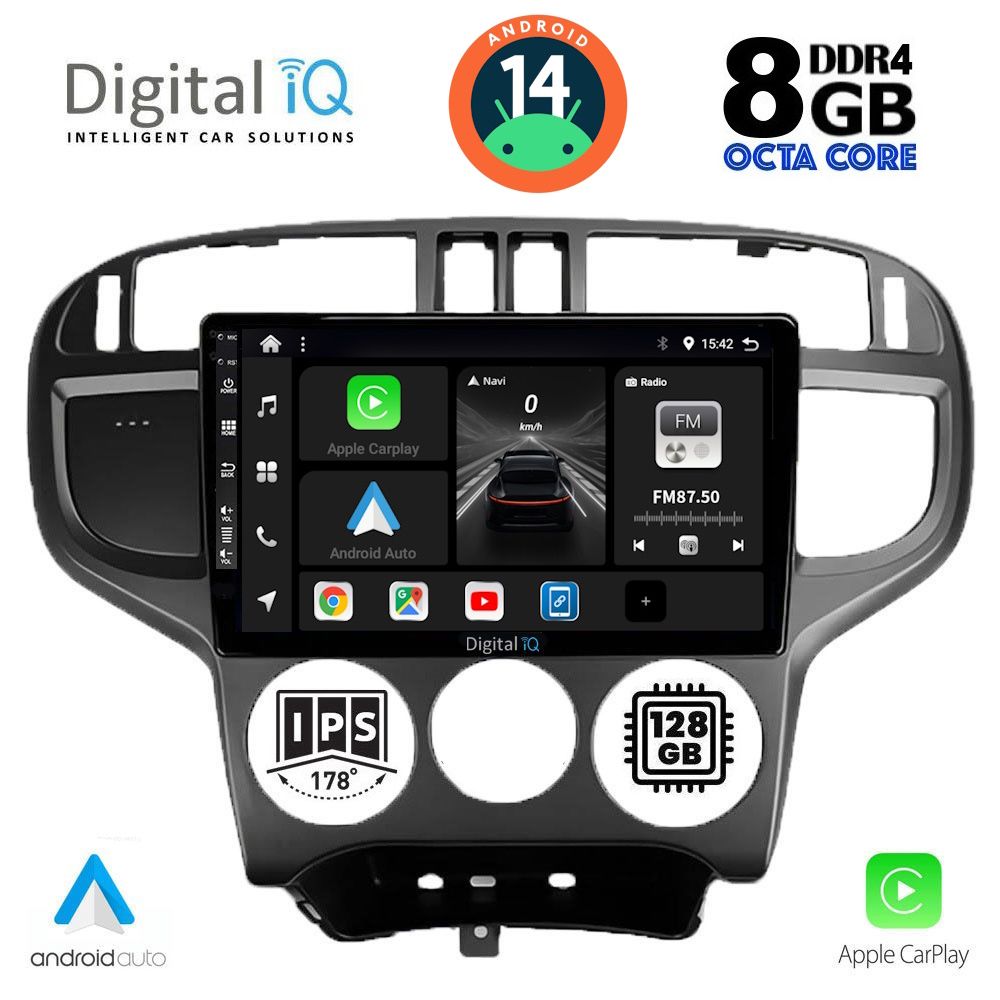 DIGITAL IQ BXF 7240_CPAA (9inc) MULTIMEDIA TABLET for HYUNDAI MATRIX mod. 2001-2010