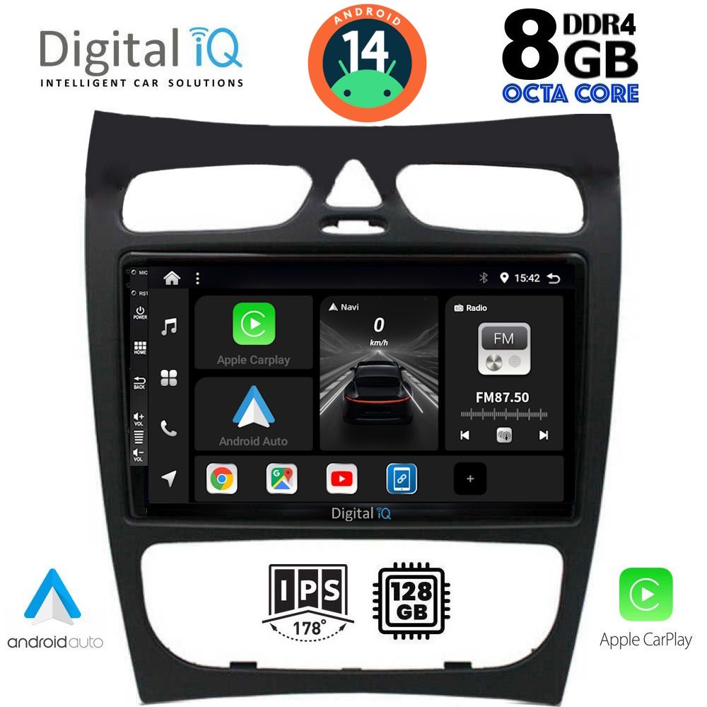 DIGITAL IQ BXF 7406_CPAA (9inc) MULTIMEDIA TABLET for MERCEDES CLK (W209) mod. 2000-2004