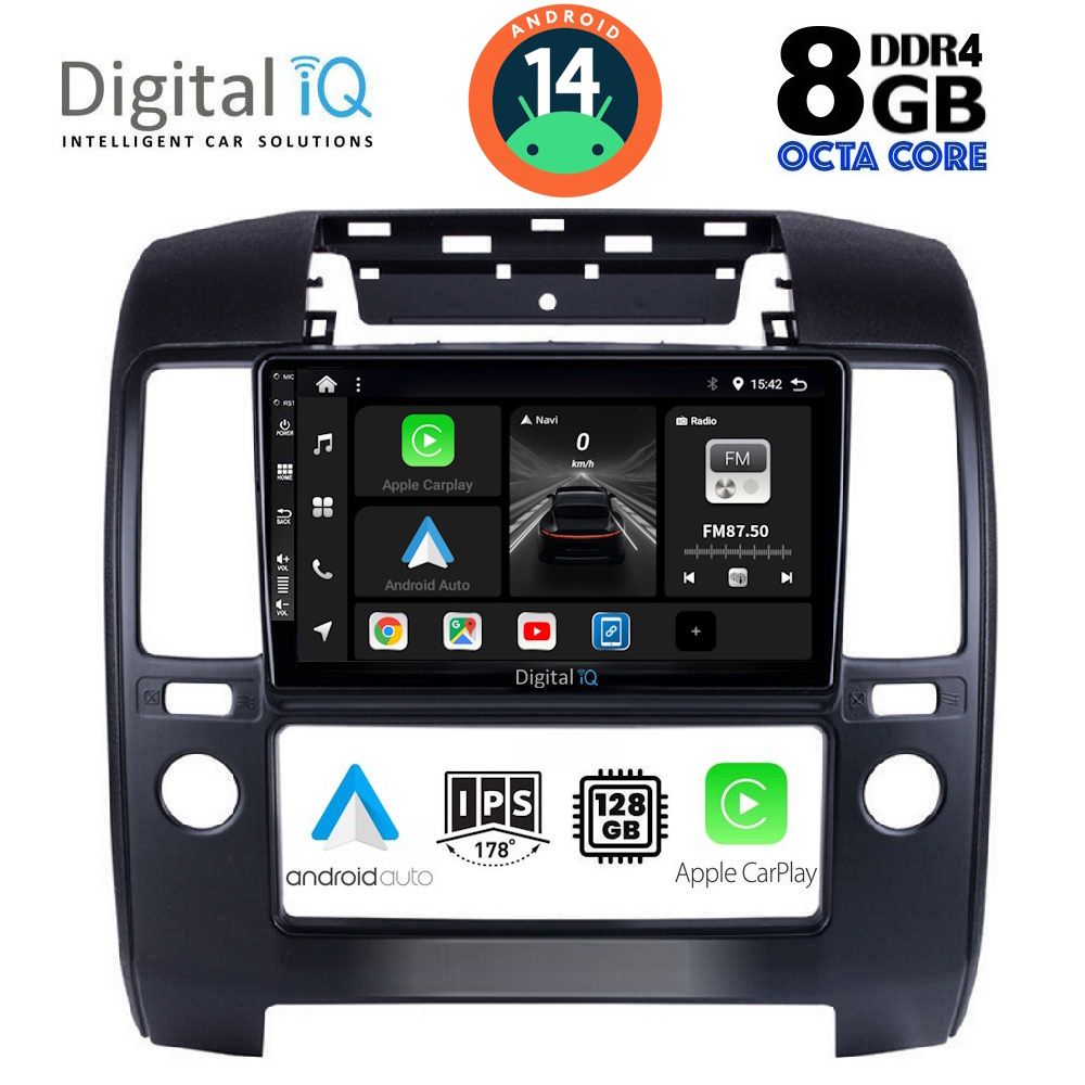 DIGITAL IQ BXF 7454_CPAA A/C (9inc) MULTIMEDIA TABLET for NISSAN NAVARA D40 mod. 2006-2011 με A/C
