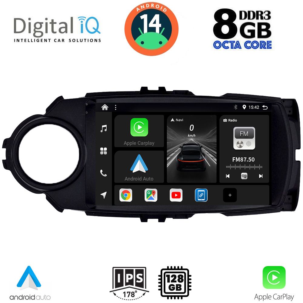 DIGITAL IQ BXF 7737FL_CPAA (9inc) MULTIMEDIA TABLET for TOYOTA YARIS mod. 2015-2020