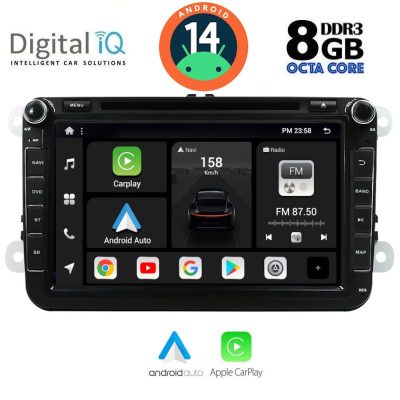 DIGITAL IQ BXF 779_CPAA (8" DVD) MULTIMEDIA SYSTEM for VW – SKODA – SEAT GROUP mod. 2004-2014