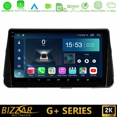 Bizzar G+ Series Nissan Micra K14 8core Android12 6+128GB Navigation Multimedia Tablet 9"