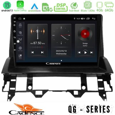 Cadence QG Series 8Core Android13 4+64GB Mazda6 2002-2006 Navigation Multimedia Tablet 9"