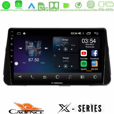Cadence X Series Nissan Micra K14 8core Android12 4+64GB Navigation Multimedia Tablet 9"