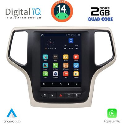 DIGITAL IQ BXC 3983_CPAA TESLA STYLE for JEEP GRAND CHEROKEE mod. 2014-2019