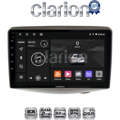 CLARION GL31402UP Οθόνη OEM Multimedia Αυτοκινήτου για Toyota Yaris 1999 > 2005 (CarPlay/AndroidAuto/BT/GPS/WIFI/GPRS)