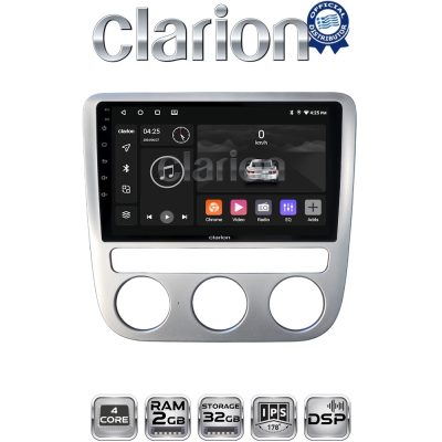 CLARION GL31488 Οθόνη OEM Multimedia Αυτοκινήτου για VW Scirocco & Eos 2008 > 2013 (CarPlay/AndroidAuto/BT/GPS/WIFI/GPRS)