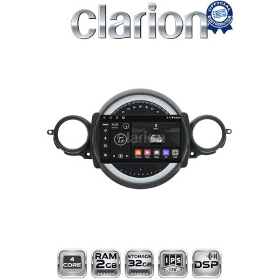CLARION GL31834 Οθόνη OEM Multimedia Αυτοκινήτου για Mini Cooper '07>'14 Clubman 2007 > 2014 (CarPlay/AndroidAuto/BT/GPS/WIFI/GPRS)