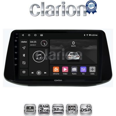 CLARION GL31960 Οθόνη OEM Multimedia Αυτοκινήτου για Hyundai i30 2018> (CarPlay/AndroidAuto/BT/GPS/WIFI/GPRS)