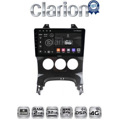 CLARION GL71323A Οθόνη OEM Multimedia Αυτοκινήτου για PEUGEOT 3008 2009>2016 & 206  2002>2006 (CarPlay/AndroidAuto/BT/GPS/WIFI/GPRS)