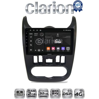 CLARION GL71432B Οθόνη OEM Multimedia Αυτοκινήτου για Dacia Duster 2006 > 2012 (CarPlay/AndroidAuto/BT/GPS/WIFI/GPRS)