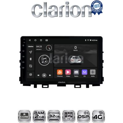CLARION GL71625 Οθόνη OEM Multimedia Αυτοκινήτου για KIA RIO & STONIC 2017> (CarPlay/AndroidAuto/BT/GPS/WIFI/GPRS)