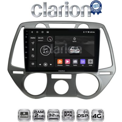 CLARION GL71838 Οθόνη OEM Multimedia Αυτοκινήτου για Hyundai i20 2008 > 2014 (CarPlay/AndroidAuto/BT/GPS/WIFI/GPRS)