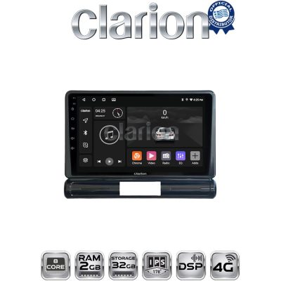 CLARION GL71950 Οθόνη OEM Multimedia Αυτοκινήτου για Citroen C3 2016> (CarPlay/AndroidAuto/BT/GPS/WIFI/GPRS)