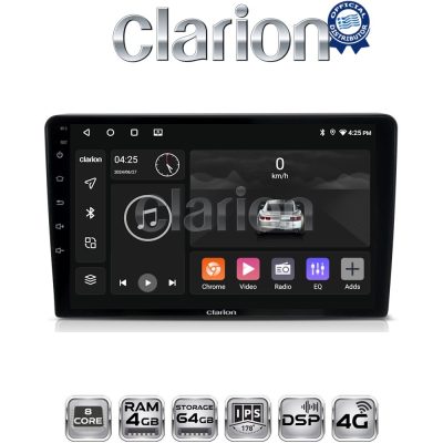CLARION GL72331 Οθόνη OEM Multimedia Αυτοκινήτου για CITROEN BERLINGO - PEUGEOT PARTNER 2008>2018  (CarPlay/AndroidAuto/BT/GPS/WIFI/GPRS)