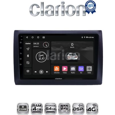 CLARION GL72466 Οθόνη OEM Multimedia Αυτοκινήτου για Fiat Stilo 2001 > 2007 (CarPlay/AndroidAuto/BT/GPS/WIFI/GPRS)