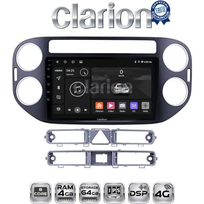 CLARION GL72590B Οθόνη OEM Multimedia Αυτοκινήτου για VW TIGUAN 2007>2017 (CarPlay/AndroidAuto/BT/GPS/WIFI/GPRS)