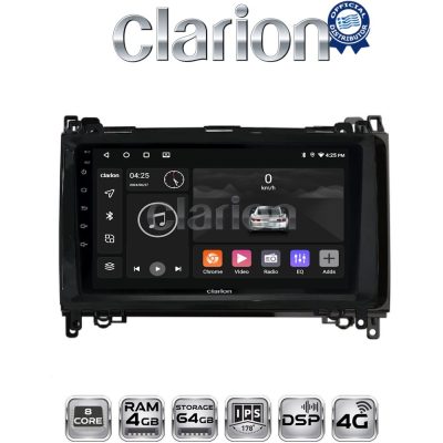 CLARION GL72668 Οθόνη OEM Multimedia Αυτοκινήτου για MERCEDES A(W169),B(W245) - SPRINTER - VITO   (CarPlay/AndroidAuto/BT/GPS/WIFI/GPRS)