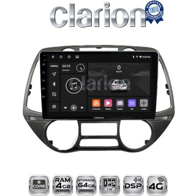 CLARION GL72837 Οθόνη OEM Multimedia Αυτοκινήτου για Hyundai i20 2008 > 2014 (CarPlay/AndroidAuto/BT/GPS/WIFI/GPRS)