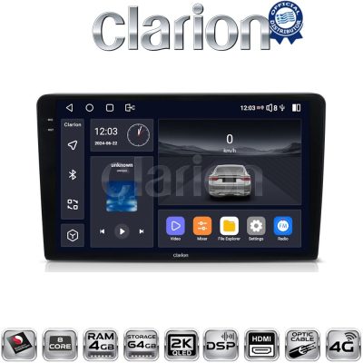 CLARION GL74054 Οθόνη OEM Multimedia Αυτοκινήτου για Suzuki Grand Vitara 1998 > 2004 (CarPlay/AndroidAuto/BT/GPS/WIFI/GPRS)