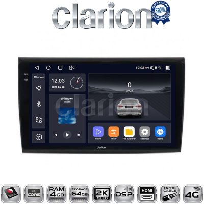 CLARION GL74250 Οθόνη OEM Multimedia Αυτοκινήτου για Fiat Bravo 2007> (CarPlay/AndroidAuto/BT/GPS/WIFI/GPRS)