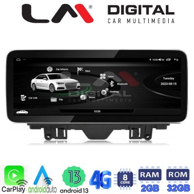 LM Digital - LM GH2 292 LOW Οθόνη OEM Multimedia Αυτοκινήτου για AUDI Q3 2011 > 2018 Χωρίς εργοστασιακή οθόνη (CarPlay/AndroidAuto/BT/GPS/WIFI/GPRS)
