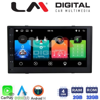 LM Digital - LM N4900 GPS Οθόνη universal 2DIN Multimedia Αυτοκινήτου (CarPlay/AndroidAuto/BT/GPS/WIFI)