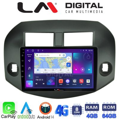 LM Digital - LM ZC8018B GPS Οθόνη OEM Multimedia Αυτοκινήτου για Toyota Rav4 2007 > 2012 (CarPlay/AndroidAuto/BT/GPS/WIFI/GPRS)