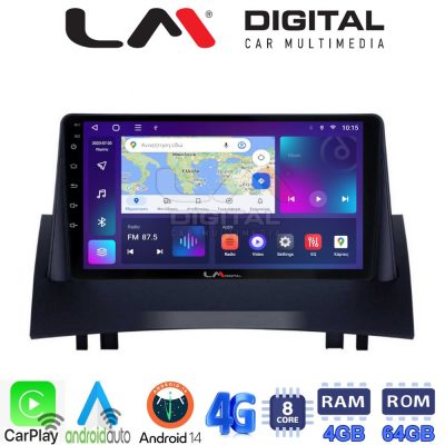LM Digital - LM ZC8138 GPS Οθόνη OEM Multimedia Αυτοκινήτου για Renault Megane2 2002 > 2008 (CarPlay/AndroidAuto/BT/GPS/WIFI/GPRS)