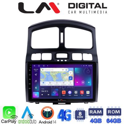 LM Digital - LM ZC8317 GPS Οθόνη OEM Multimedia Αυτοκινήτου για Hyundai Santa Fe 2000 > 2006 (CarPlay/AndroidAuto/BT/GPS/WIFI/GPRS)