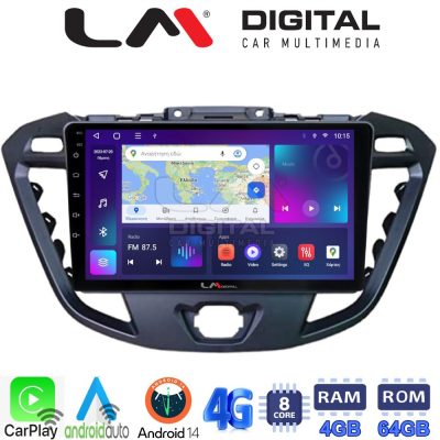 LM Digital - LM ZC8366 GPS Οθόνη OEM Multimedia Αυτοκινήτου για TRANSIT CUSTOM - TOURNEO CUSTOM 2013> (CarPlay/AndroidAuto/BT/GPS/WIFI/GPRS)