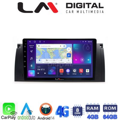 LM Digital - LM ZC8395 GPS Οθόνη OEM Multimedia Αυτοκινήτου για BMW S5-S7-X5 (E38-E39-E59) 1998 2003 (CarPlay/AndroidAuto/BT/GPS/WIFI/GPRS)