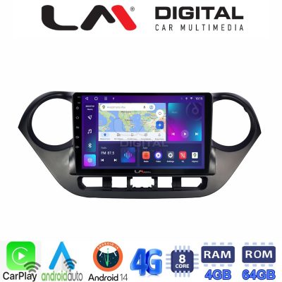 LM Digital - LM ZC8406 GPS Οθόνη OEM Multimedia Αυτοκινήτου για Hyundai i10 2014> (CarPlay/AndroidAuto/BT/GPS/WIFI/GPRS)