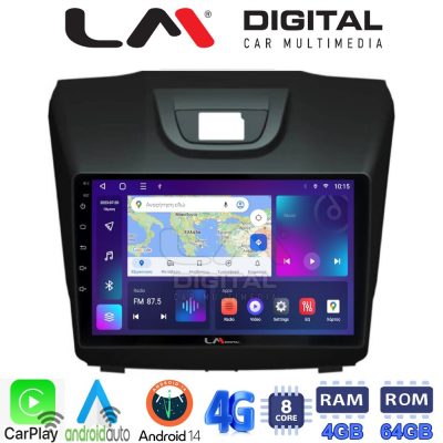 LM Digital - LM ZC8435 GPS Οθόνη OEM Multimedia Αυτοκινήτου για ISUZU DMAX 2012> (CarPlay/AndroidAuto/BT/GPS/WIFI/GPRS)