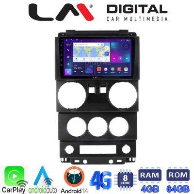LM Digital - LM ZC8748 GPS Οθόνη OEM Multimedia Αυτοκινήτου για JEEP WRANGLER 2007 > 2011 (CarPlay/AndroidAuto/BT/GPS/WIFI/GPRS)