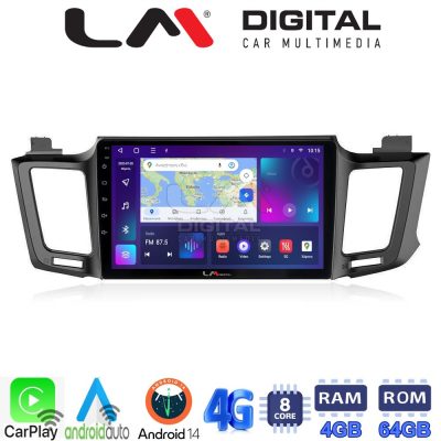LM Digital - LM ZC8947 GPS Οθόνη OEM Multimedia Αυτοκινήτου για TOYOTA RAV 4  2013 > 2020 (CarPlay/AndroidAuto/BT/GPS/WIFI/GPRS)