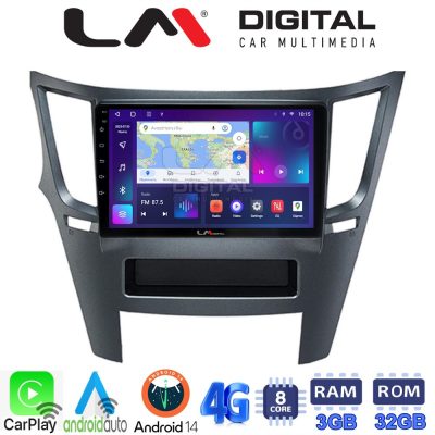 LM Digital - LM ZE8061 GPS Οθόνη OEM Multimedia Αυτοκινήτου για Subaru Legacy-Outback 2009>2013 (CarPlay/AndroidAuto/BT/GPS/WIFI/GPRS)