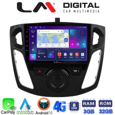 LM Digital - LM ZE8150 GPS Οθόνη OEM Multimedia Αυτοκινήτου για FORD FOCUS 2015>2018 (CarPlay/AndroidAuto/BT/GPS/WIFI/GPRS)